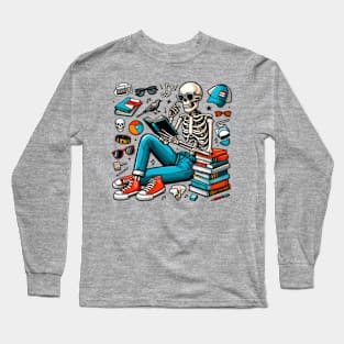 Smart Preppy Skeleton Long Sleeve T-Shirt